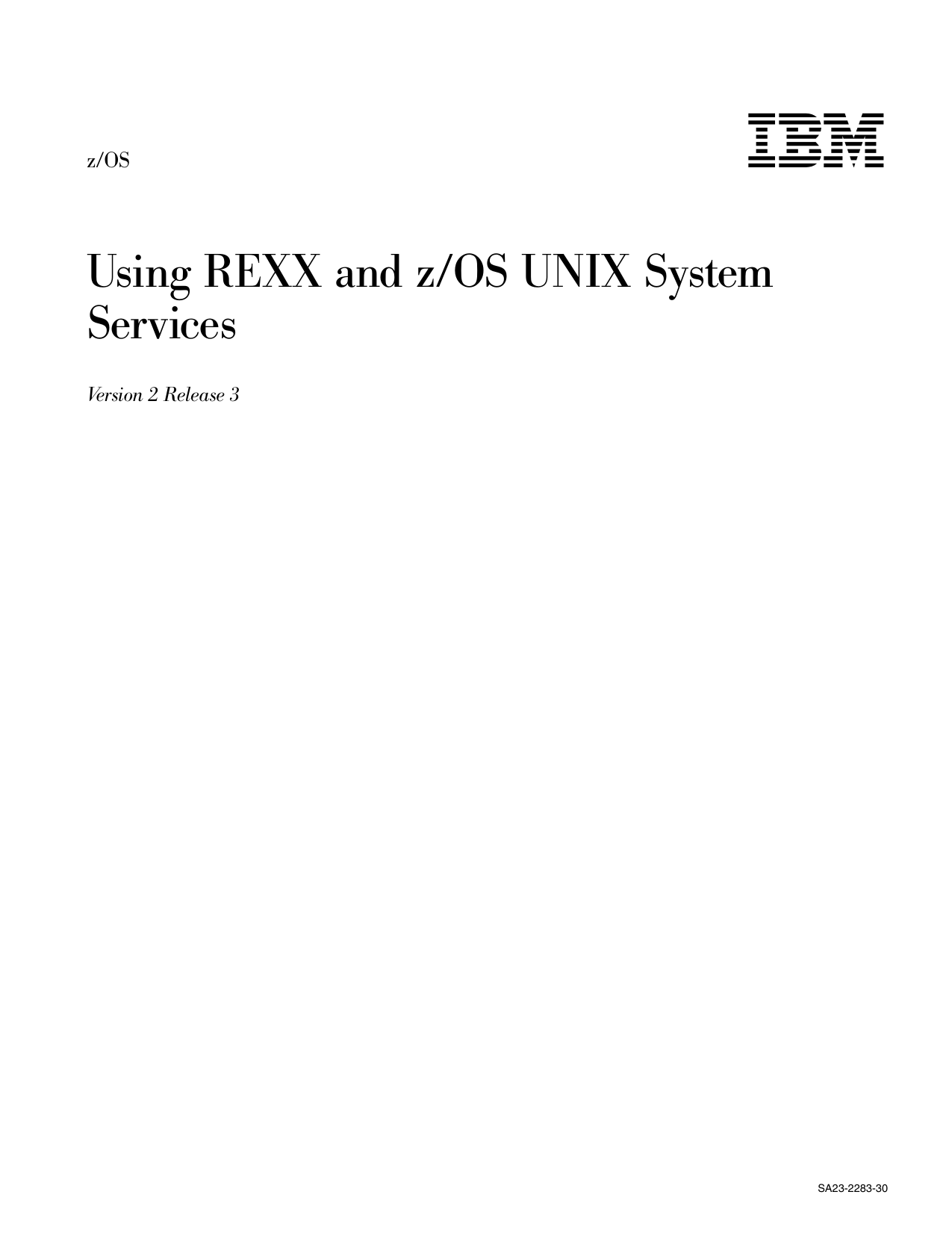 z/OS Using REXX and z/OS UNIX System Services Manualzz