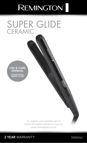 remington super glide ceramic straightener s5501au
