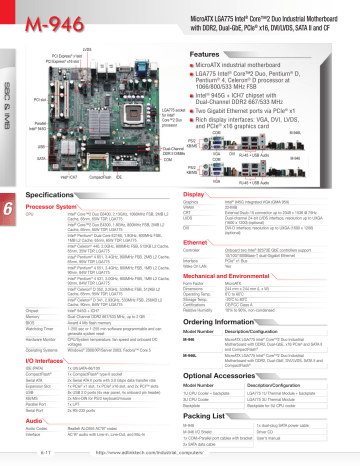 MicroATX LGA775 Intel® Core™2 Duo Industrial Motherboard with | Manualzz