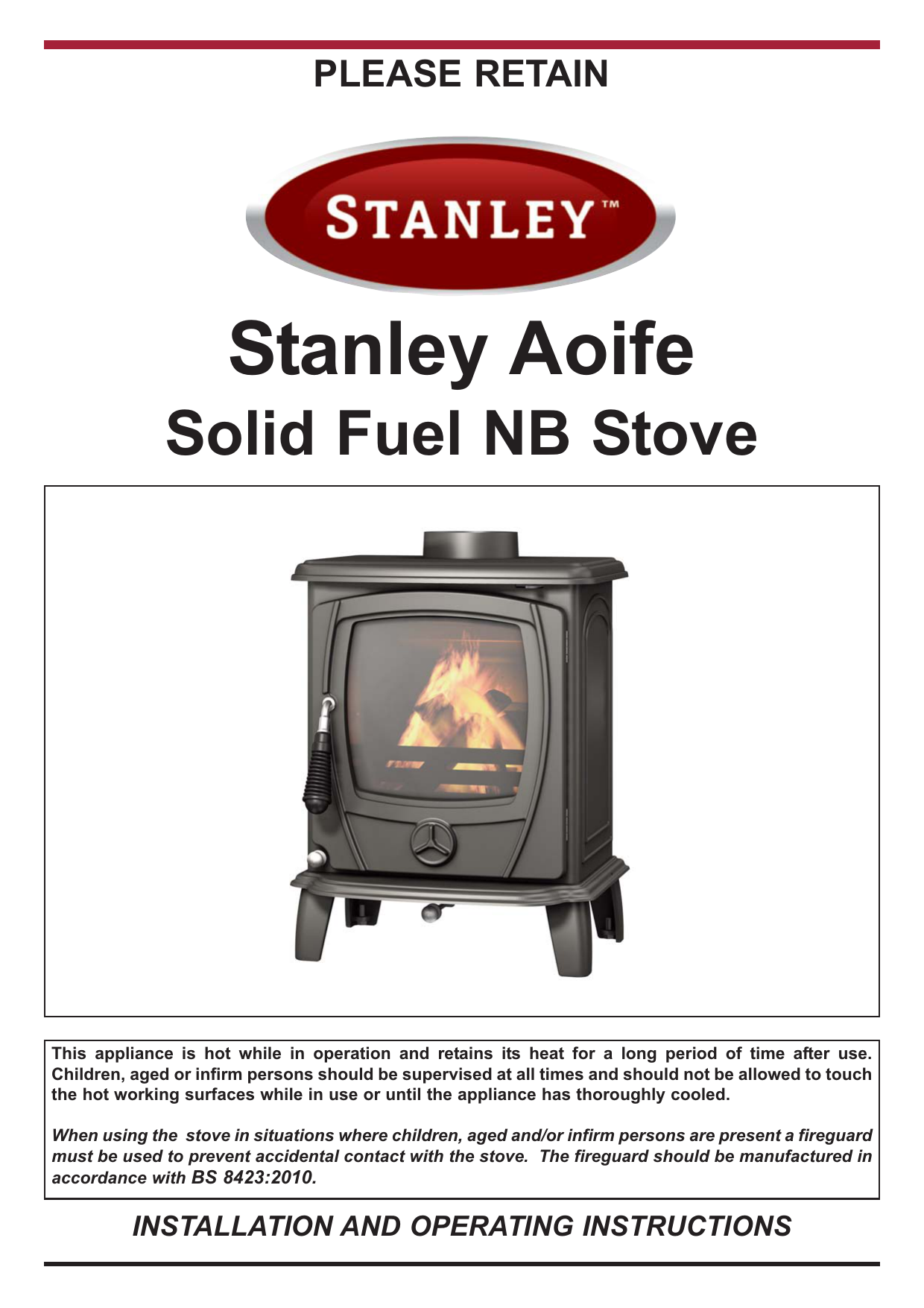 Stanley AOIFE Installation And Operating Instructions Manual | Manualzz