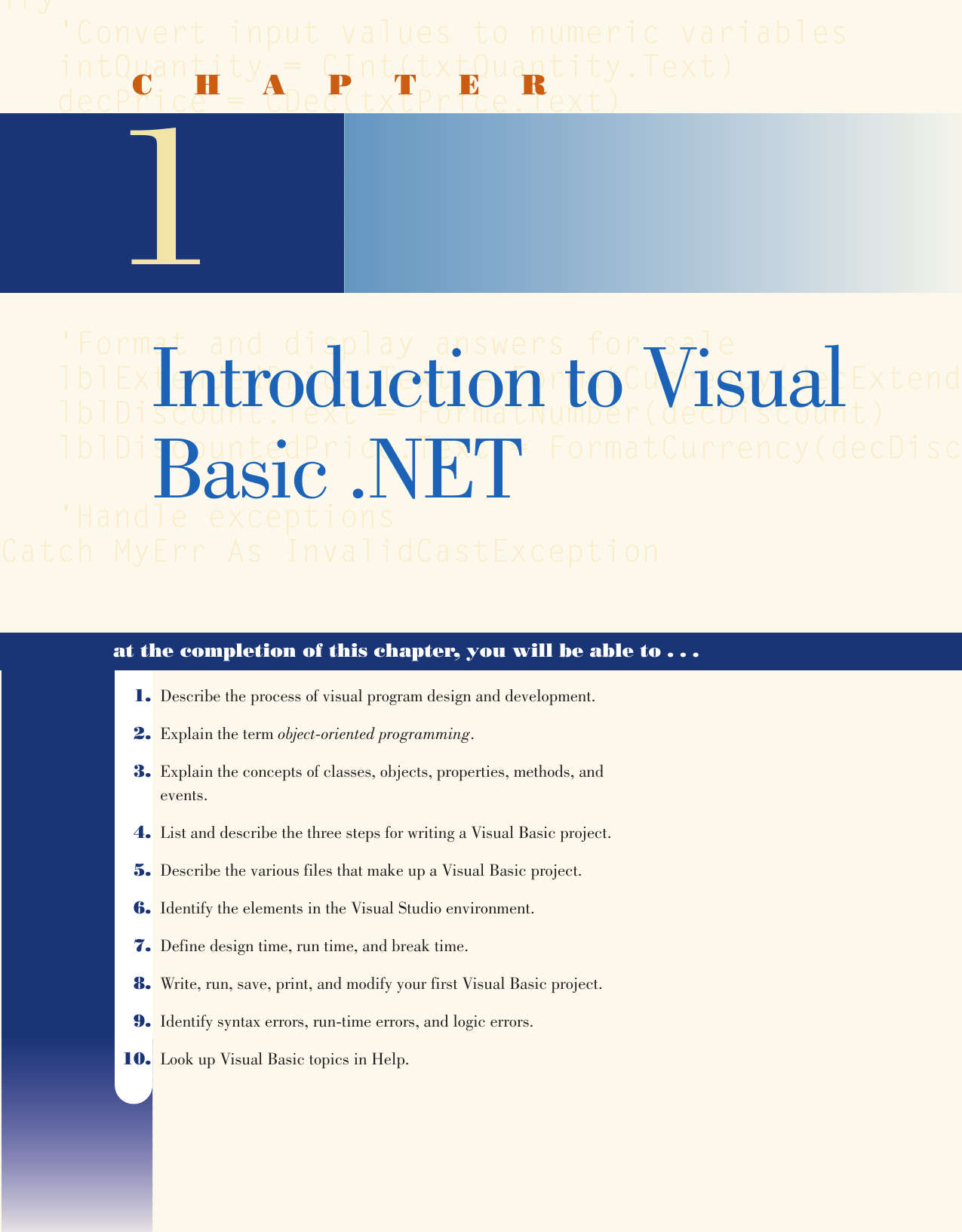 Introduction to Visual Basic .NET | Manualzz