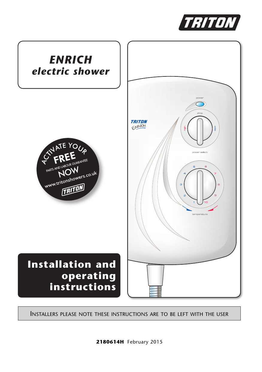 Triton Aquatronic 2 Plus Installation and Operating Instruction Manualzz