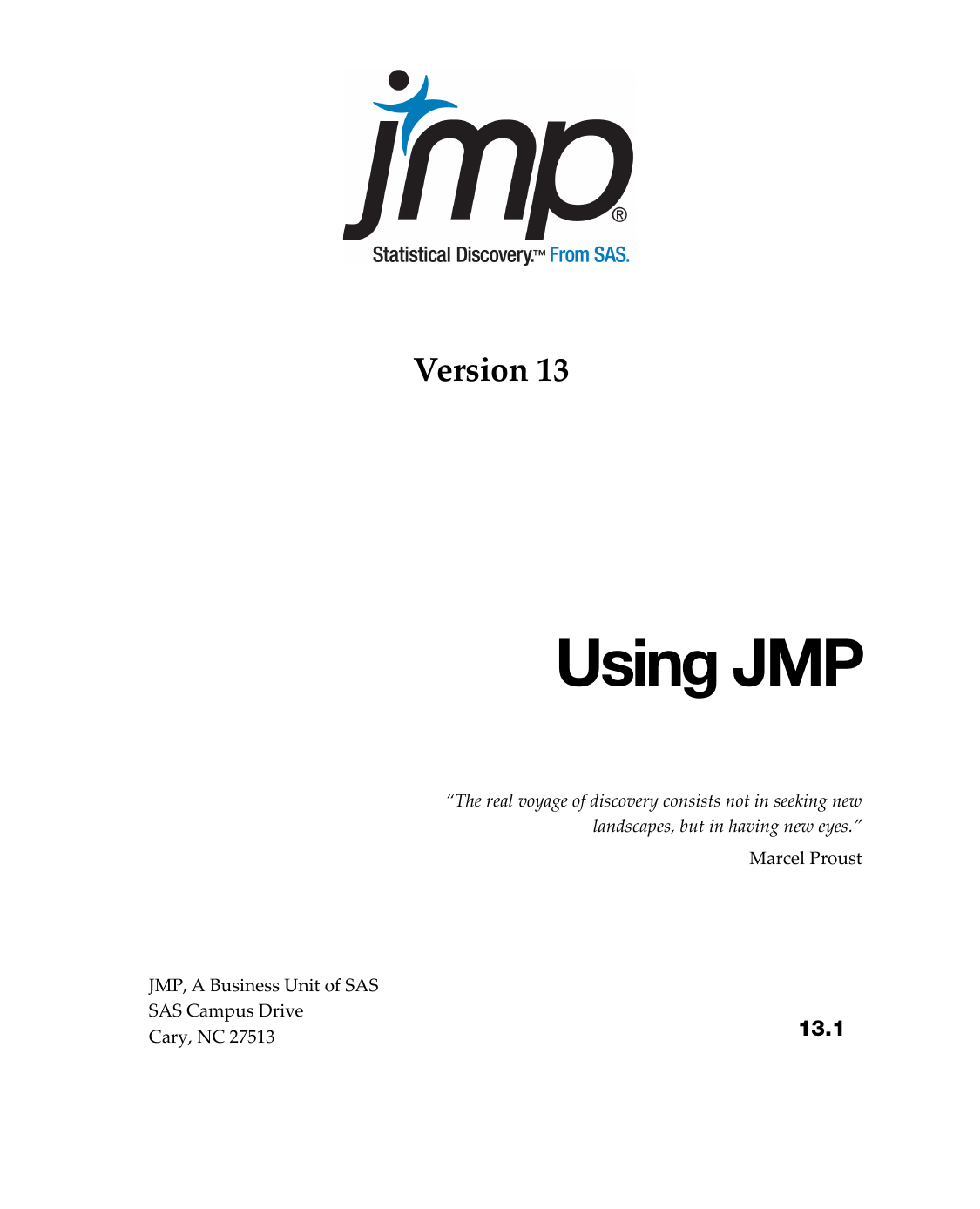 sas jmp model cross validation