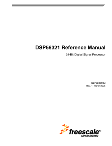 DSP56321 Reference Manual | Manualzz