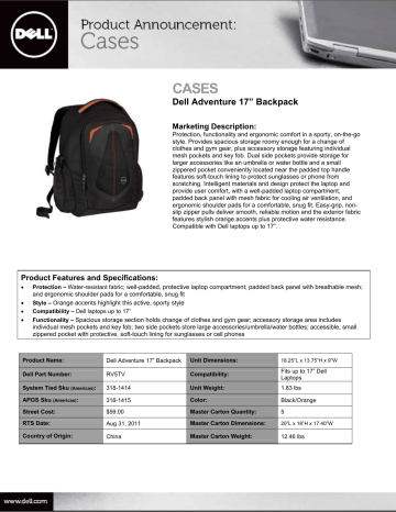 dell adventure backpack