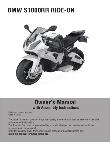 BMW S1000RR RIDE-ON | Manualzz