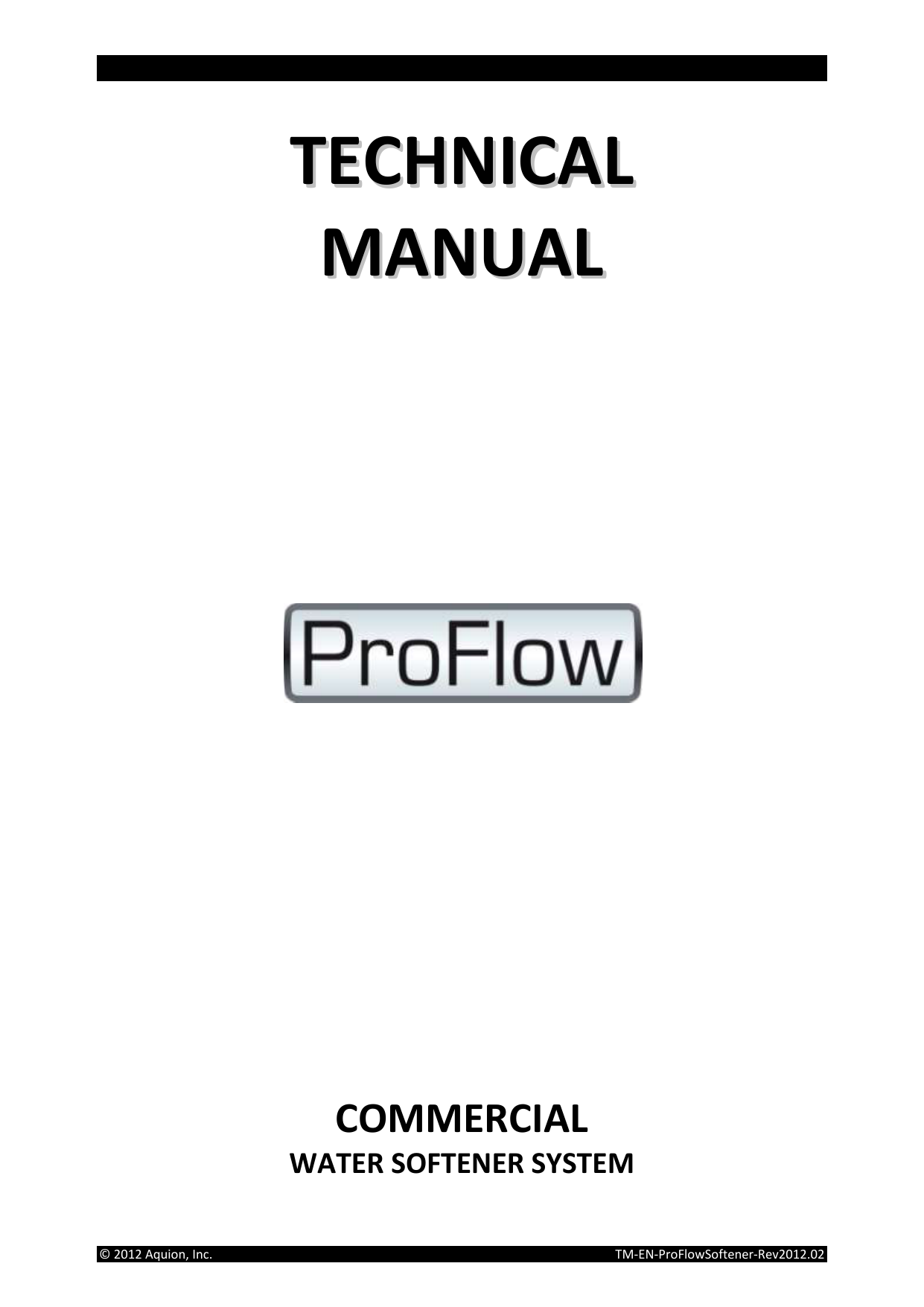 technical manual Erie water treatment Manualzz
