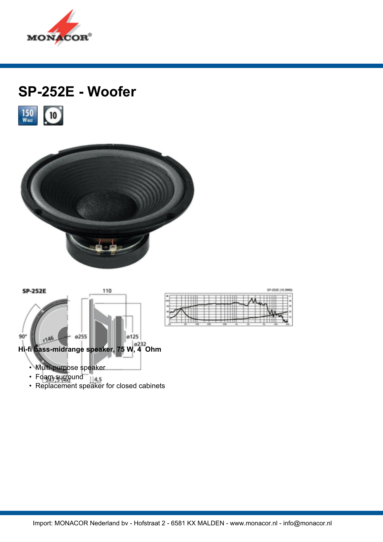 monacor woofer