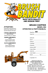 Brush Chipper 990 Operating &amp; Parts Manual