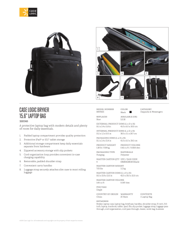 case logic bryker 15.6