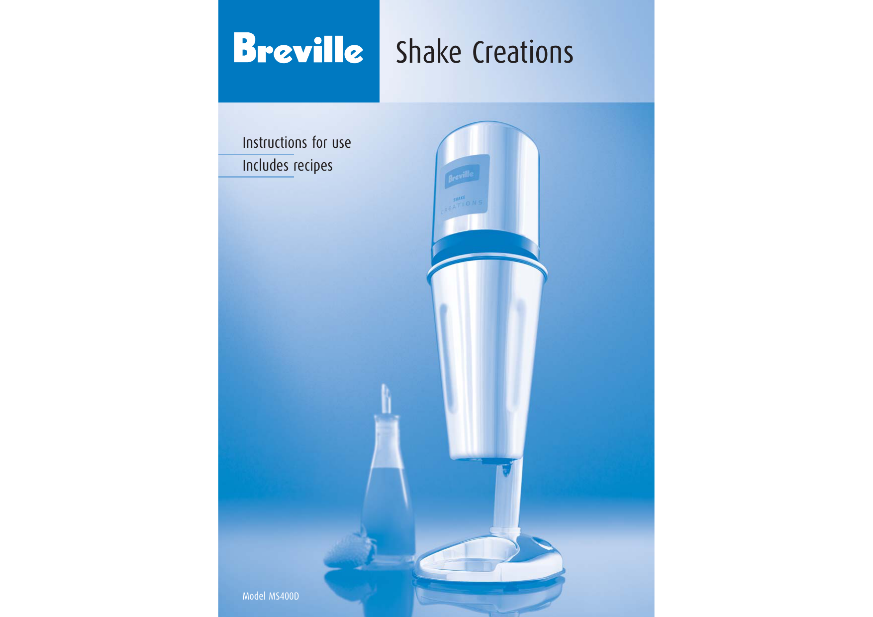 Breville Milkshake Maker and 2 Slice 