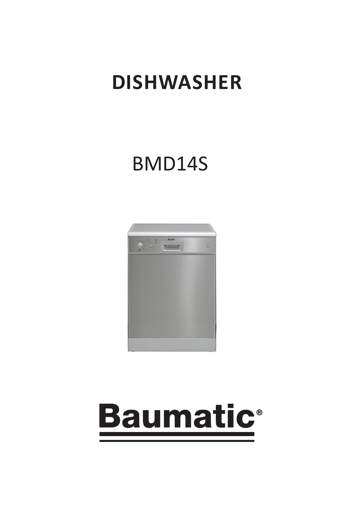 baumatic dishwasher bmd14s