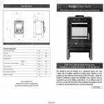 Kooga Clean Burn Installation &amp; operating instructions