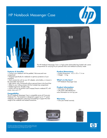 hp invent bag