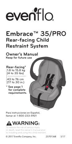 evenflo embrace 35 pro