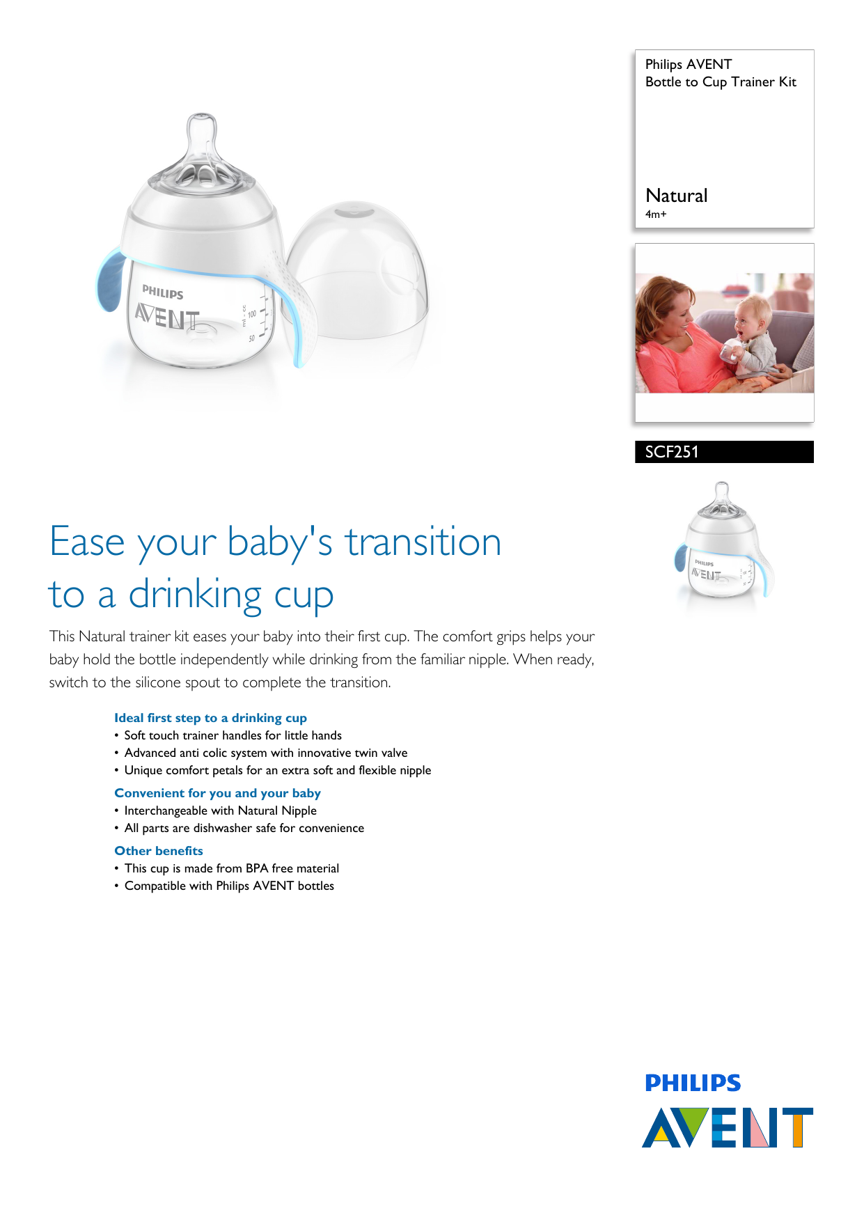 philips avent bottle to cup trainer kit