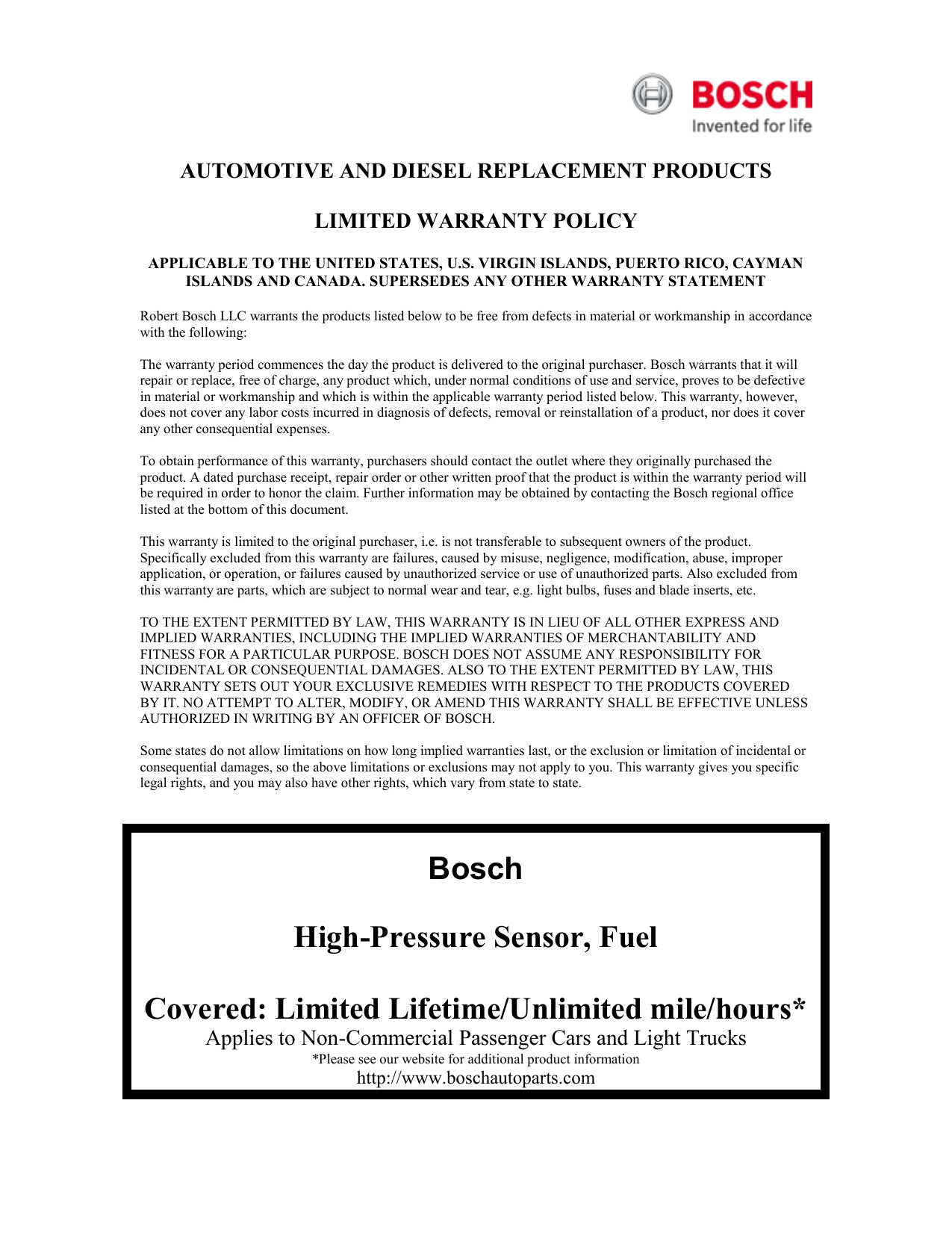 Thegriftygroove: Bosch Warranty Service