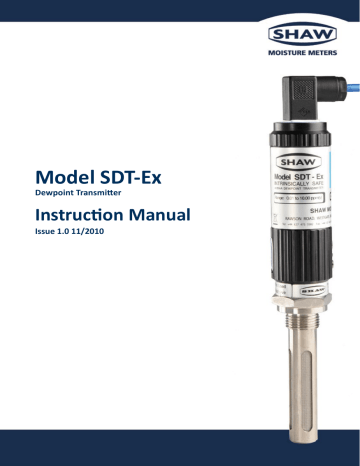 Model SDT-Ex User Manual | Manualzz