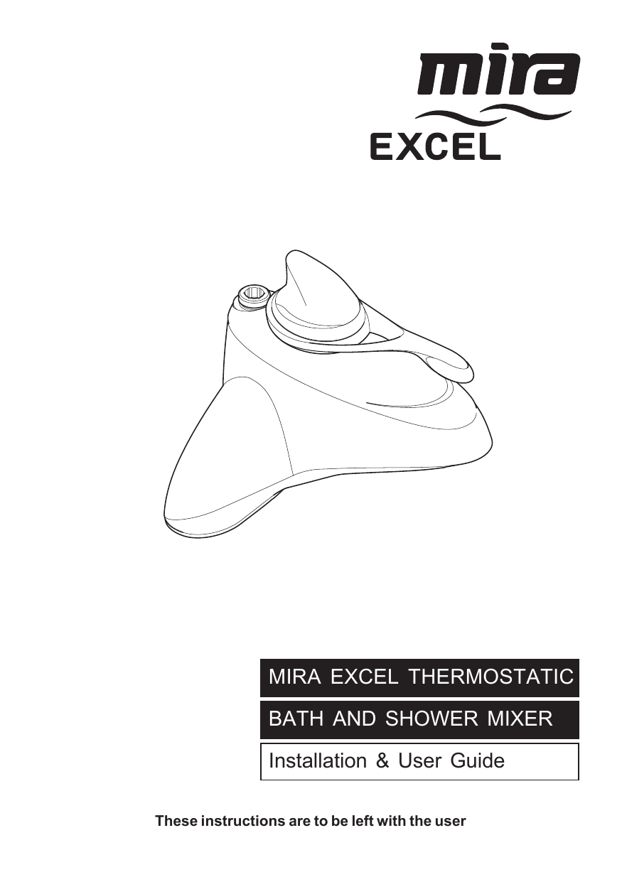 Mira Excel Thermostatic Bath Shower Mixer Manualzz
