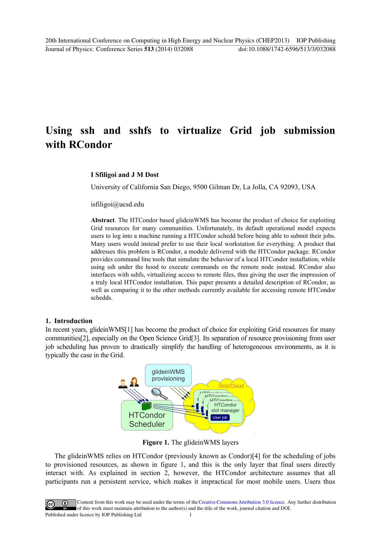 Using Ssh And Sshfs To Virtualize Grid Job Submission Inspire Hep Manualzz