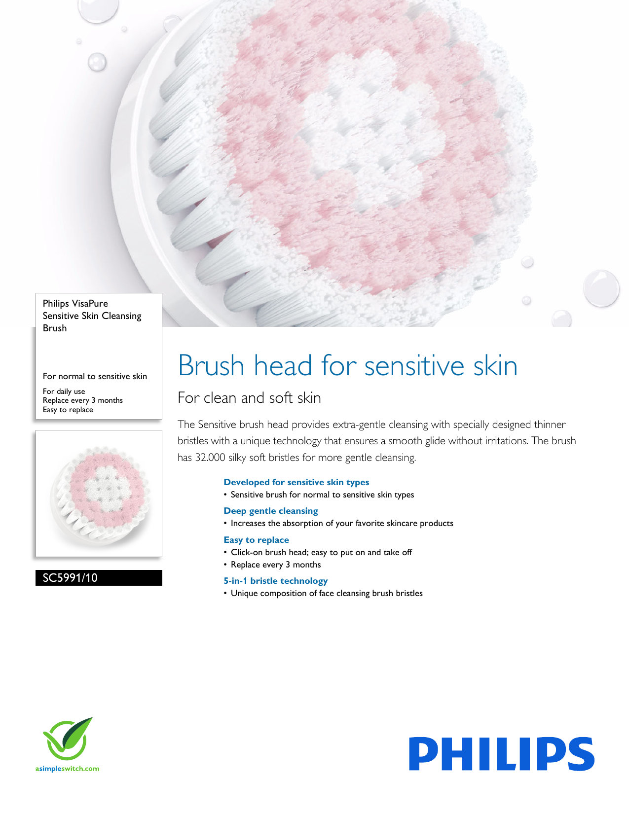 philips visapure brush heads