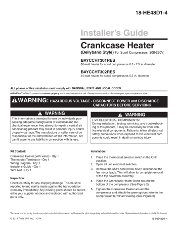 Crankcase Heater | Manualzz