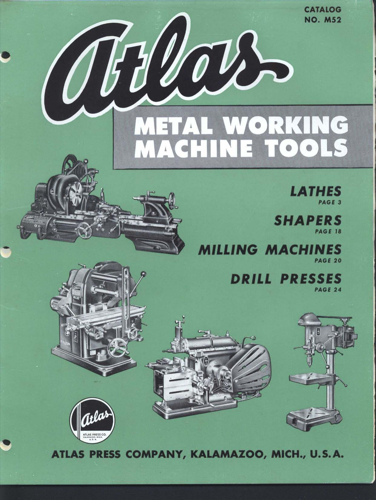 ATLAS Lathe #021 Tap drill size charts and Posters with Decimals, 