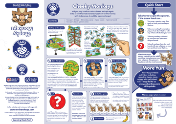 funky monkey game instructions