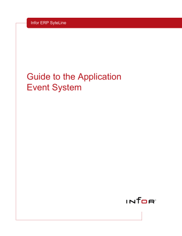 Guide to the Application Event System | Manualzz