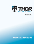 Thor Motor Coach Motorhome Owner's Manual