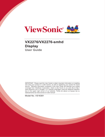 VX2276/VX2276-smhd Display | Manualzz