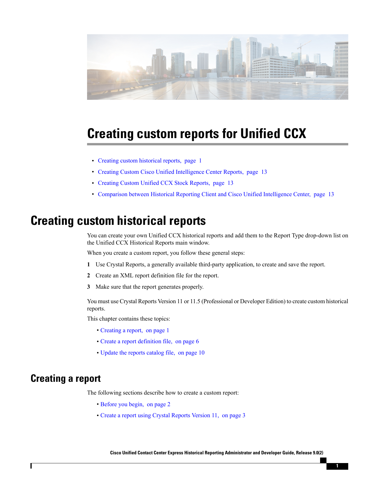 cisco unified ccx historical reports install