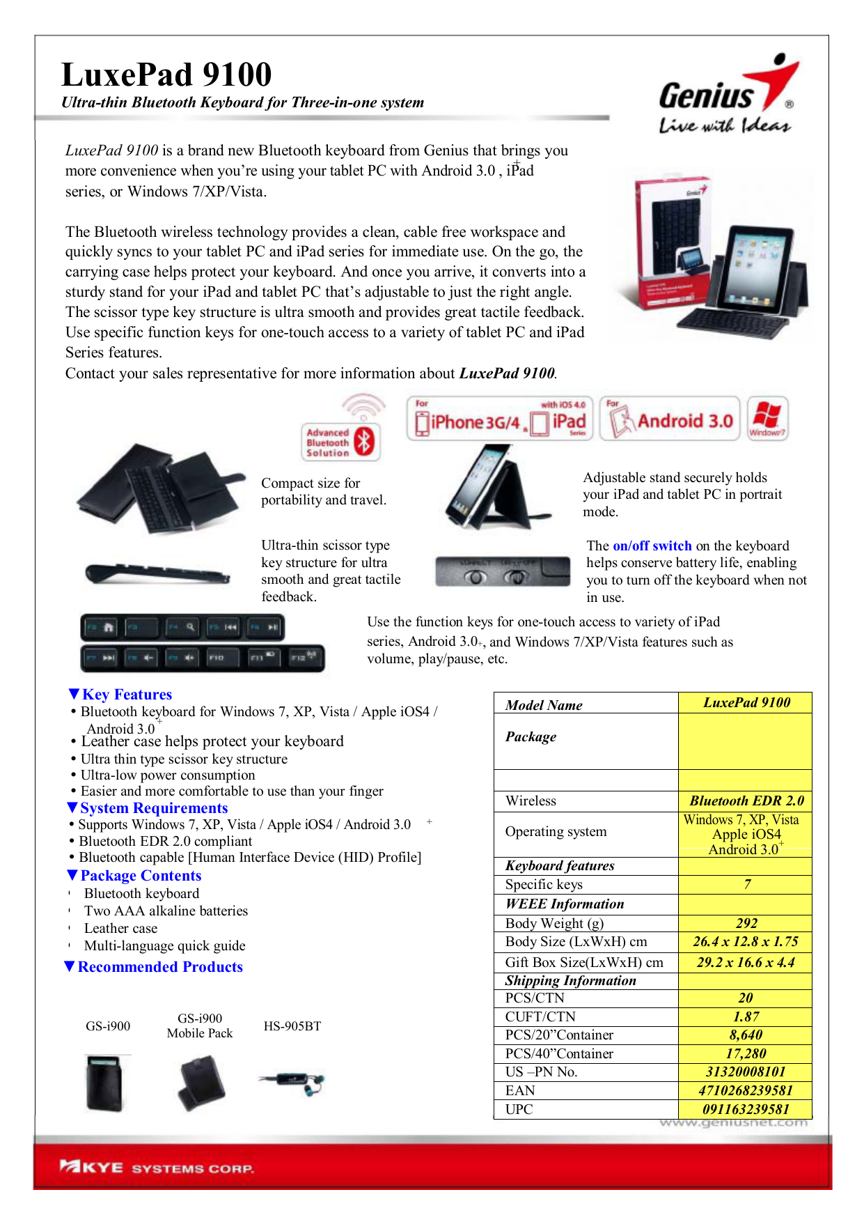 Luxepad 9100 Manualzz