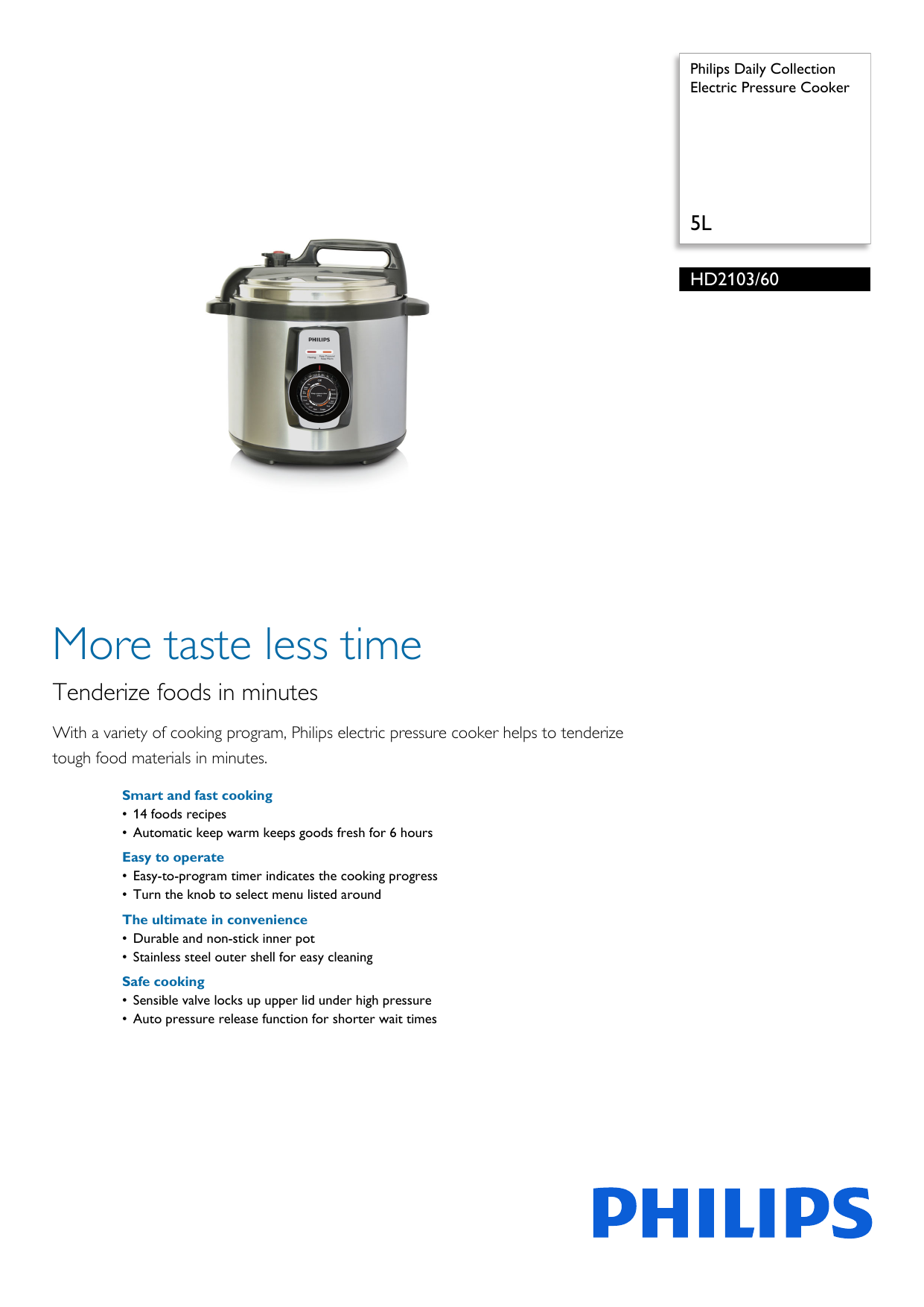 Philips pressure cooker online hd2136 recipe