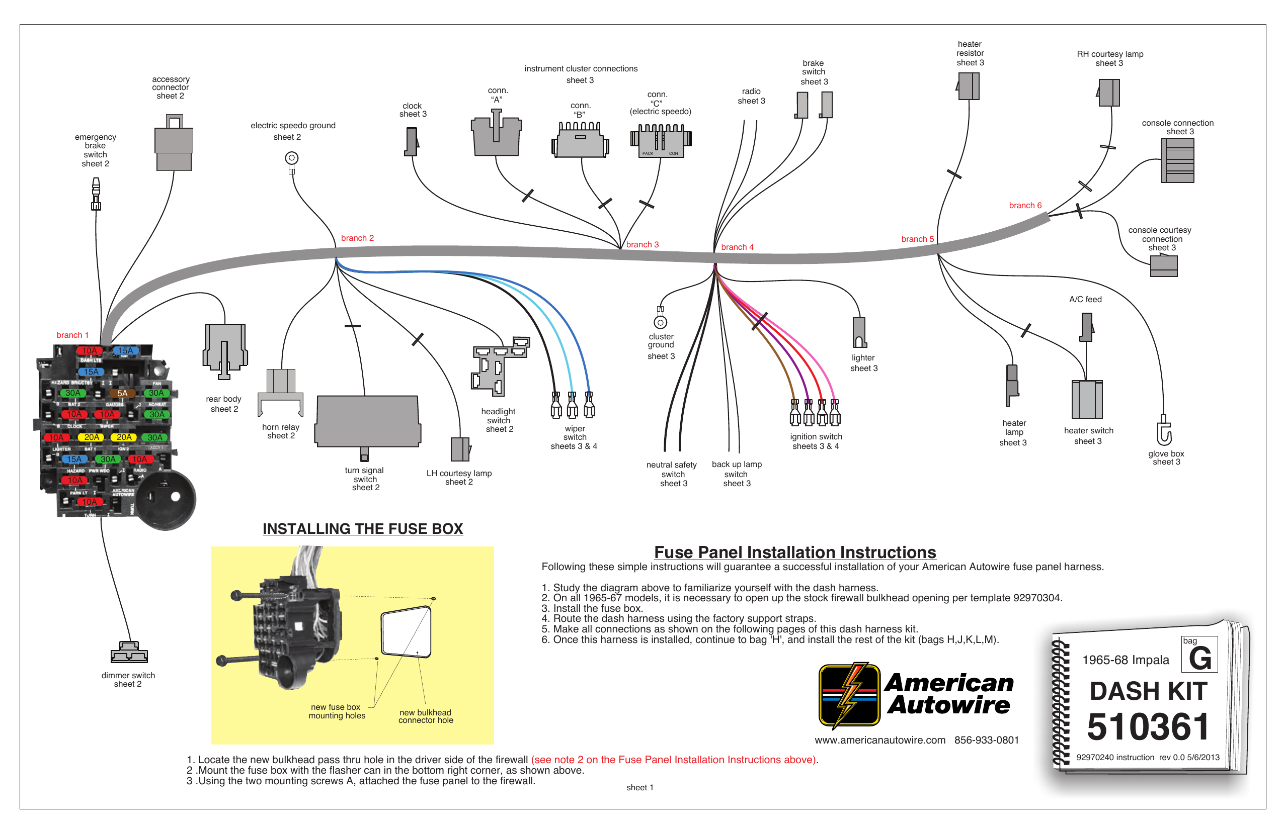 68 Camaro Fuse Box Diagram - Wiring Diagram Networks
