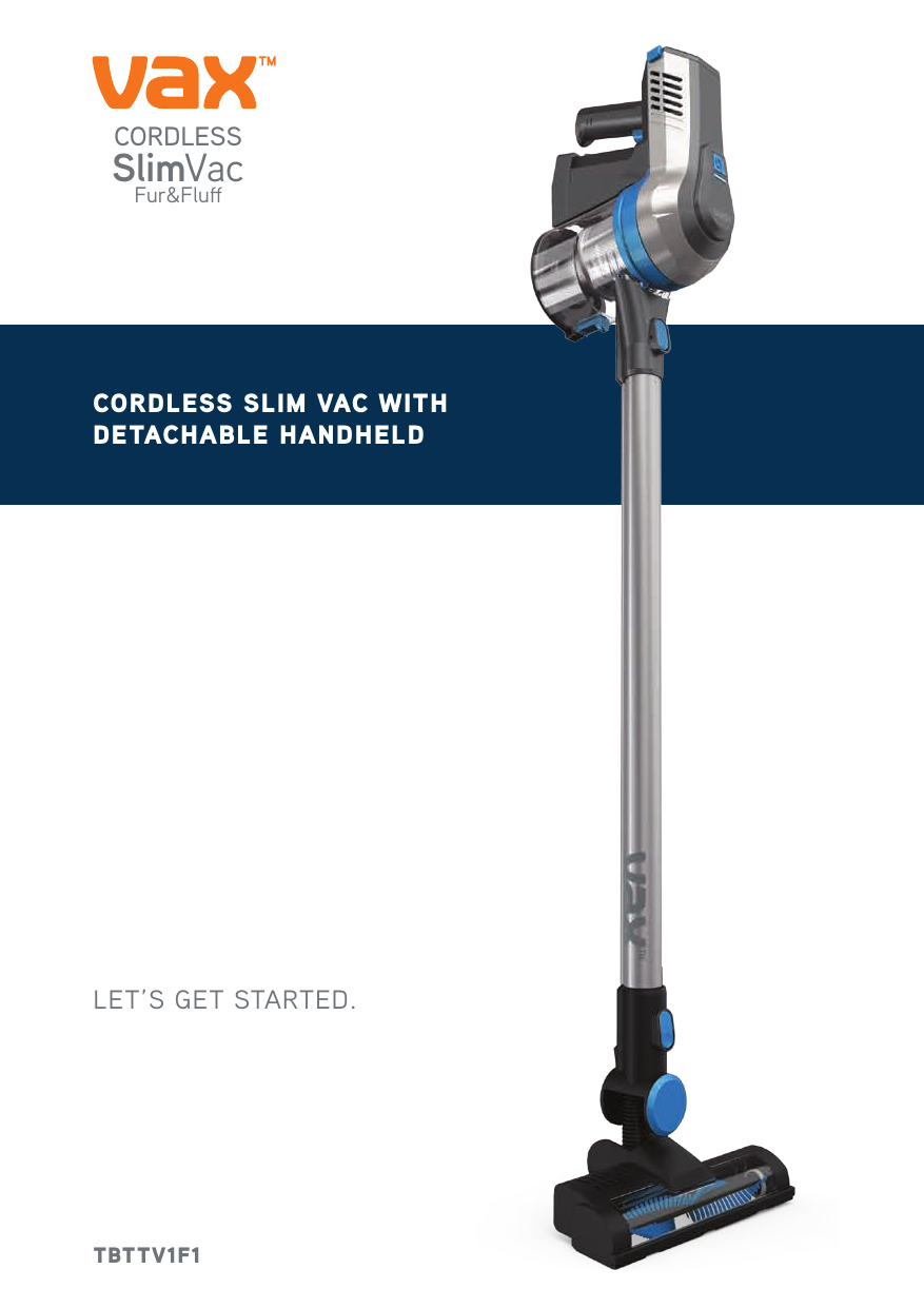 Vax Cordless Slim Vac Fur \u0026 Fluff 