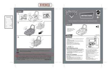 Mattel Cars CRASH TALKIN' Lightning' McQueen Instruction Sheet | Manualzz