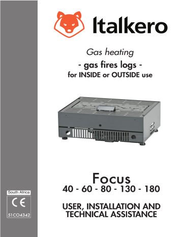 Italkero Focus 180 User, Installation And Technical Assistance | Manualzz