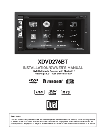 XDVD276BT - Dual Electronics | Manualzz