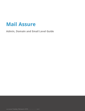 Mail Assure Admin Guide Manualzz