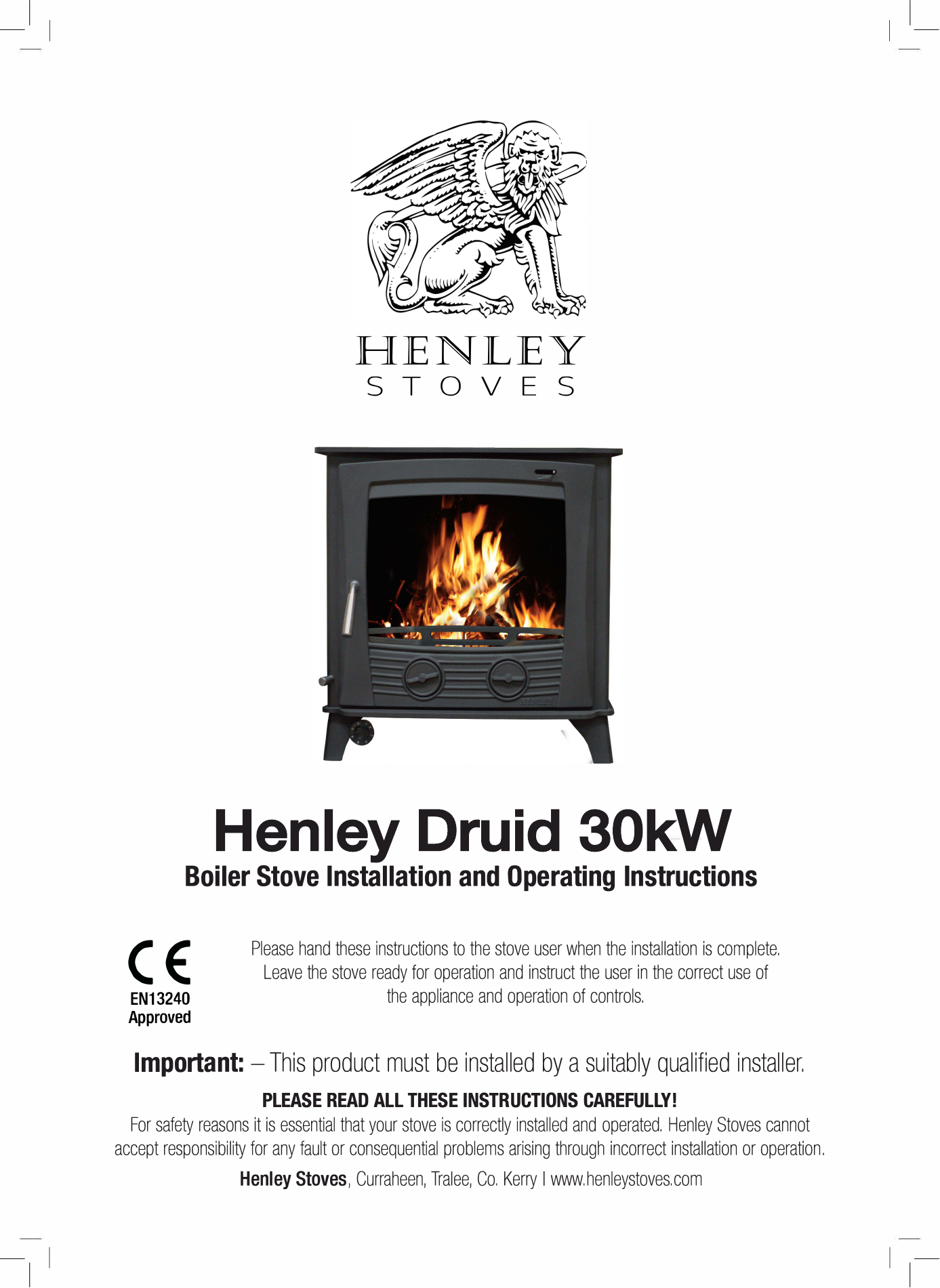 Henley Druid 30kW | Manualzz