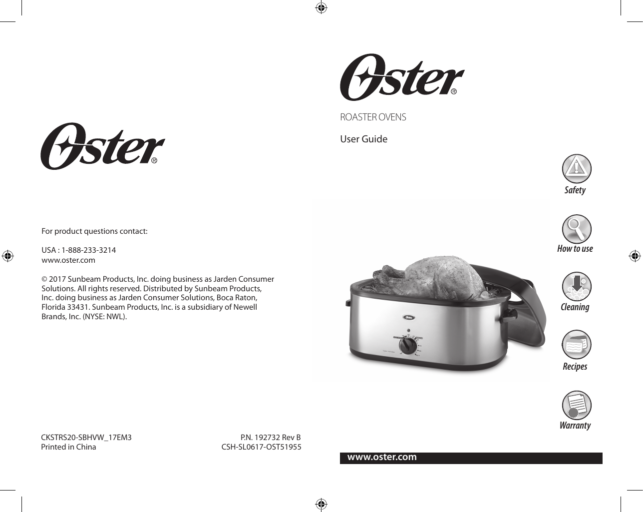 Oster Roaster Oven Manual