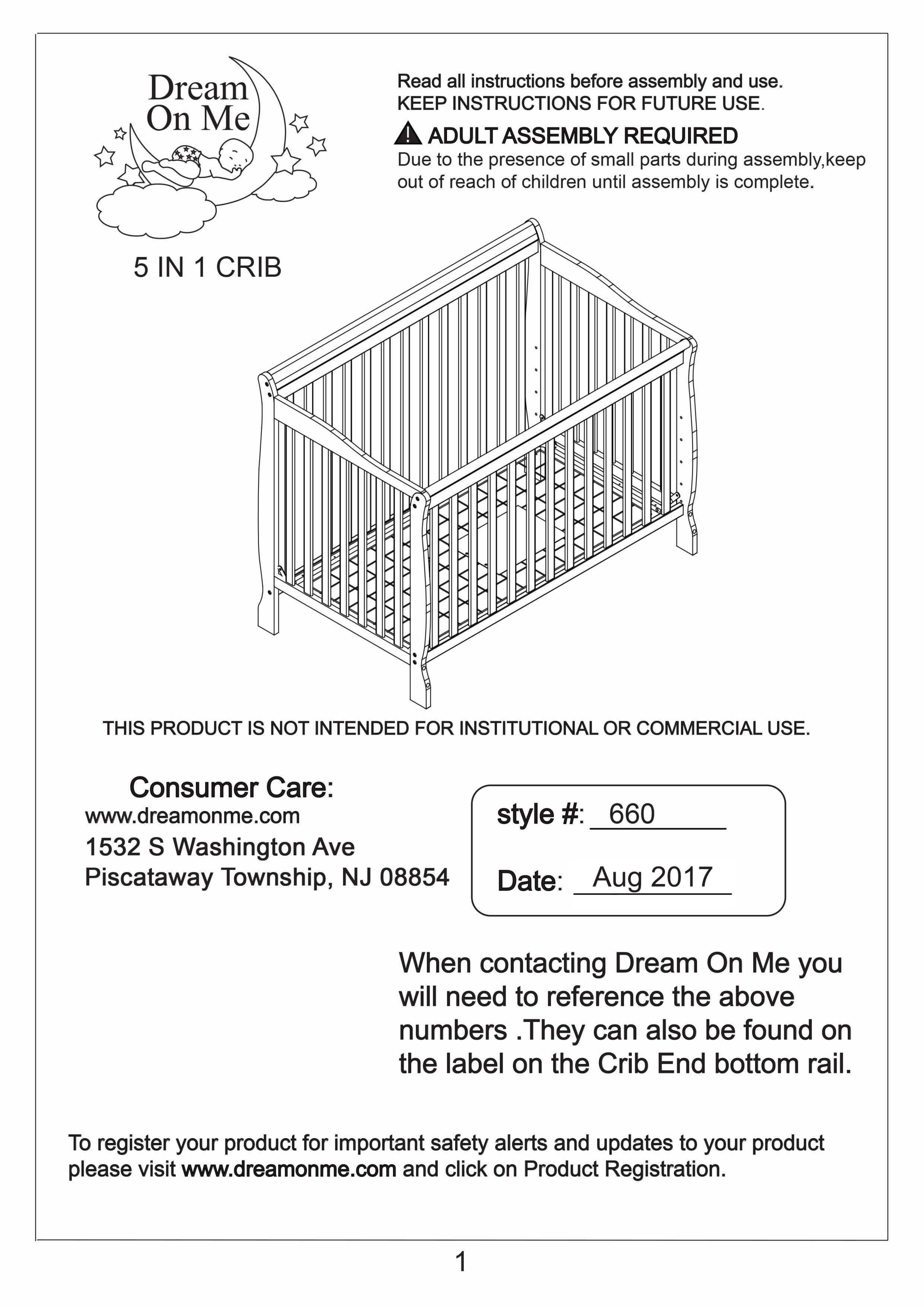 Dream on me outlet crib conversion instructions