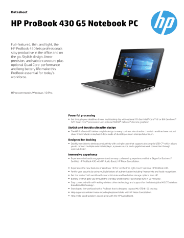 Hp Probook 430 G5 Manualzz Hp Probook 430 G5 Manualzz