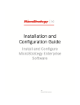 MicroStrategy Enterprise Software Install Guide | AI Chat &amp; PDF Download