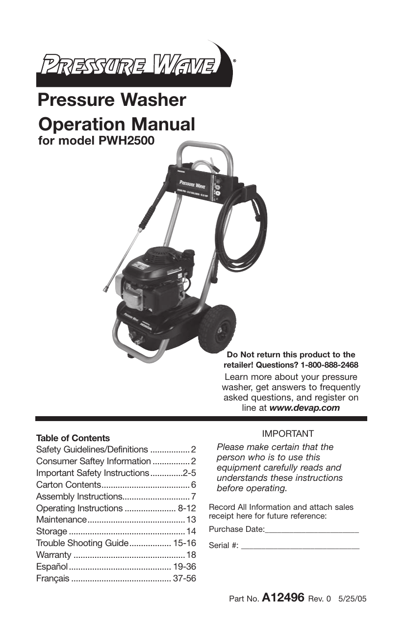 operation-manual-pressure-washer-manualzz