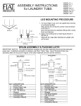 Fiat Products FL7100 Serv-A-Sink&reg; 20 x 24 in. Floor Mount Laundry Sink Installation manual