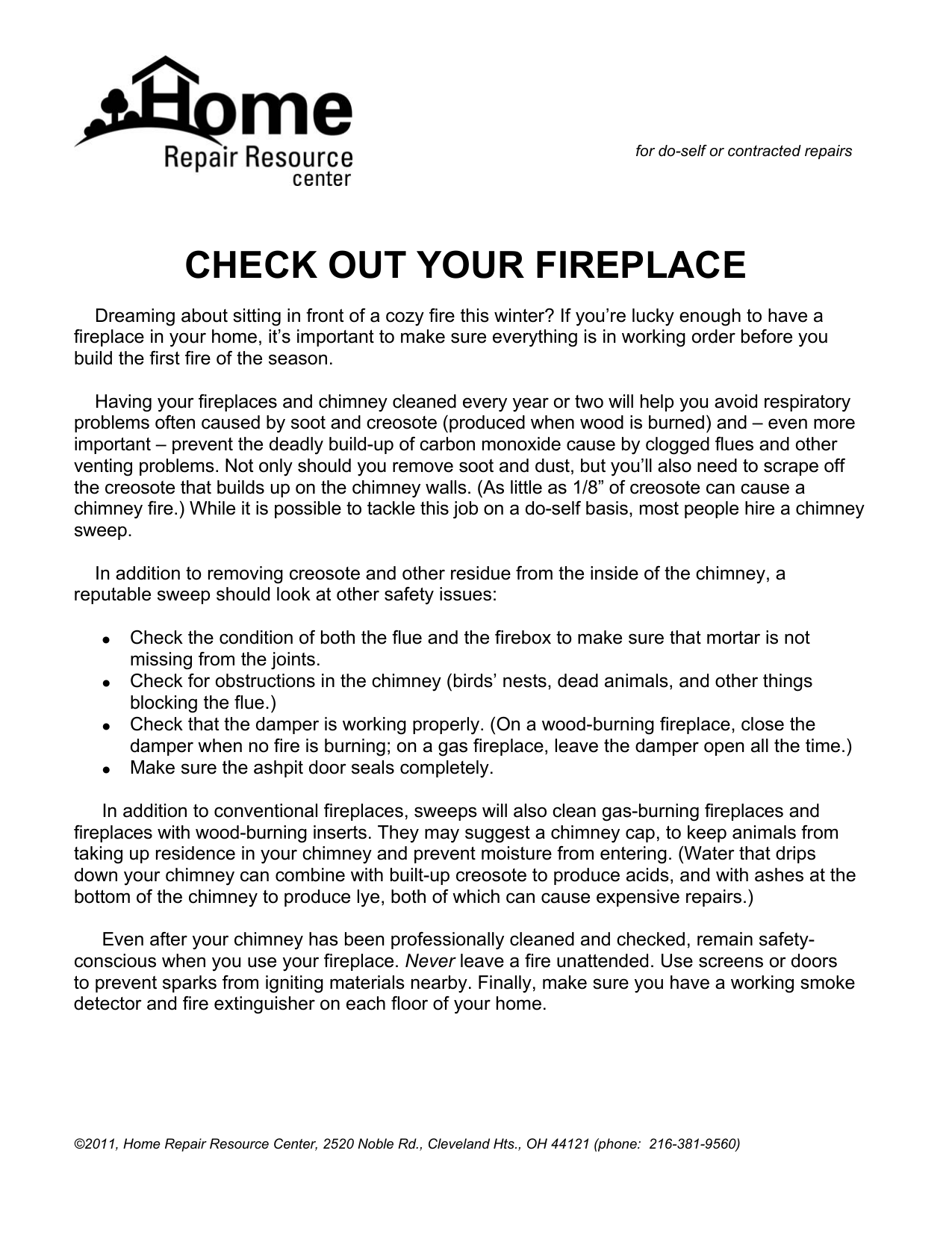 Check Out Your Fireplace Home Repair Resource Center Manualzz Com