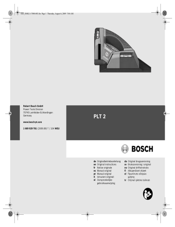 Robert Bosch GmbH Power Tools Division 70745 Leinfelden | Manualzz