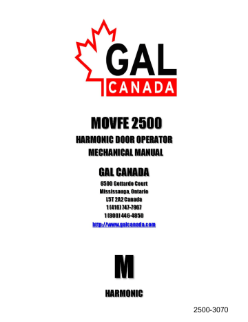 2500 3070 Gal Movfe25oo Harmonicdoor Operator Manualzz